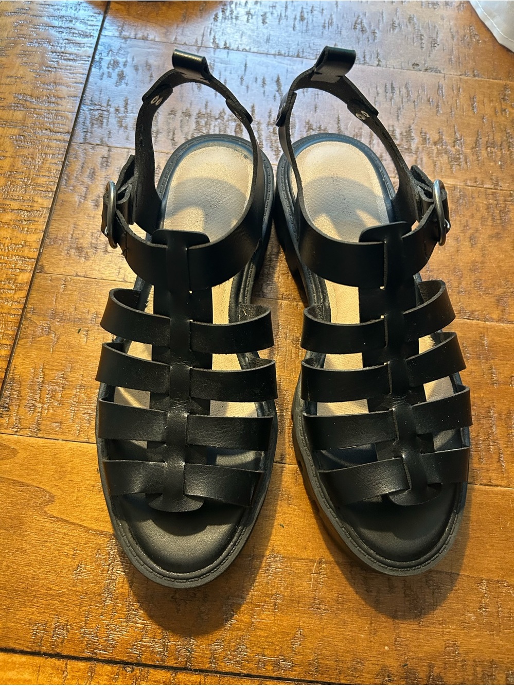 Sonoma black gladiator style buckle sandals